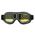 Black leather yellow film