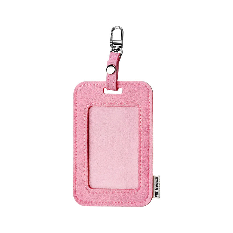New felt card set work permit employee work card set card set factory card card card bag with lanyard direct wholesale