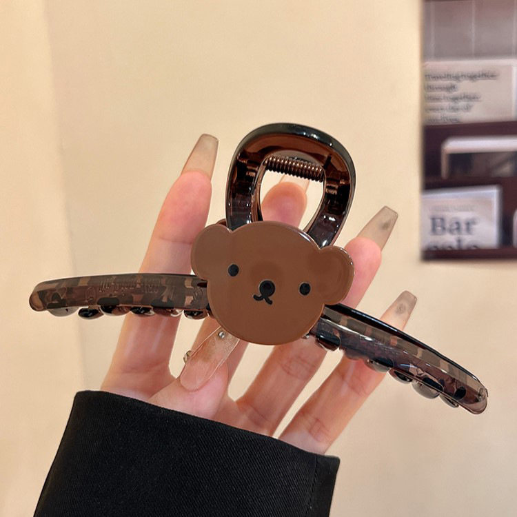 卡通动物狗狗猫咪抓夹高颜值五角星后脑勺盘发鲨鱼夹可爱发饰网红