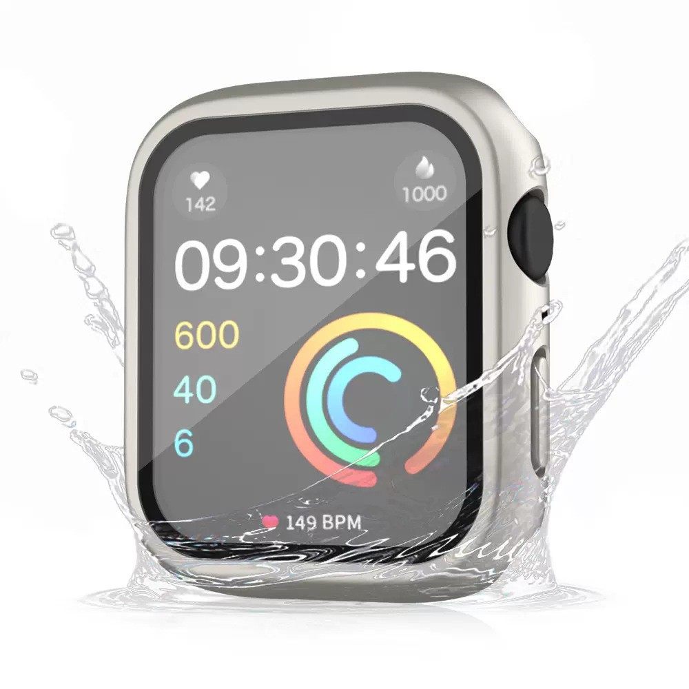 Suitable for Apple Watch Case Apple Iwatchs10 Protective Case S9 Frosted Ultra Oil-Sprayed Tempered Film Integrated