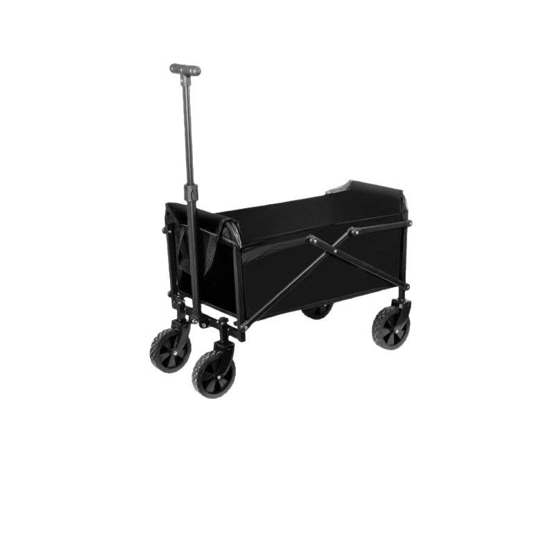 Outdoor Camping Cart Folding Cart Camping Trailer Portable Shopping Cart Children's Sit-Down Cart