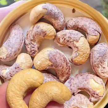 New Vietnamese Cashew Nuts with Skin, Bagged, Purple-Skinned, Original Flavor, Roasted Snacks Wholesale