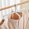 Rotatable Windproof Drying Rack Household Cross Drying Trousers Rack Travel Portable Telescopic Underwear Socks Clip Drying Rack