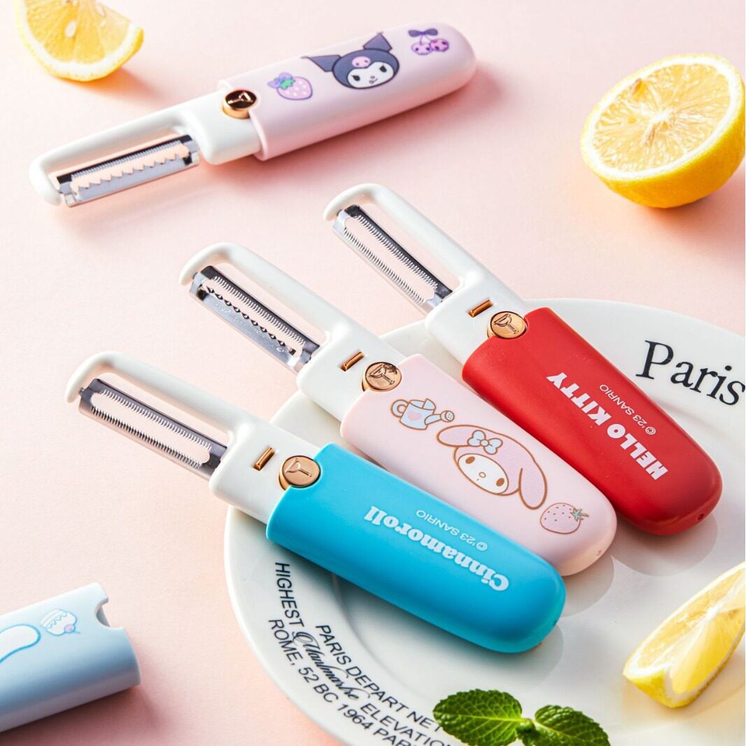 Accompanied Sugar & Sanrio Genuine Multi-functional Household Double-head Two-in-One Portable Skin-shaving Artifact Cartoon Peeler
