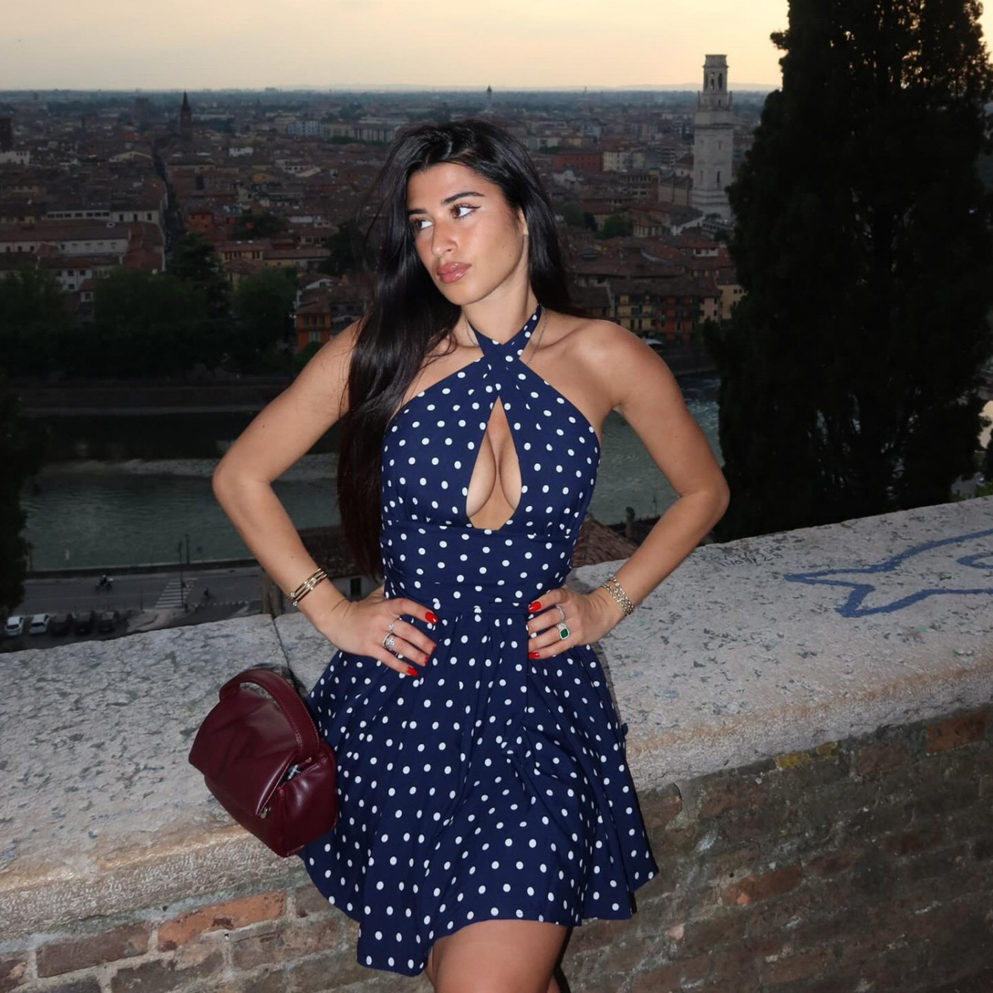 Summer Womens Dress Sexy Hollow Back Polka Dot Print Halter Neck Perfect for Parties and Beach Events Wholesale