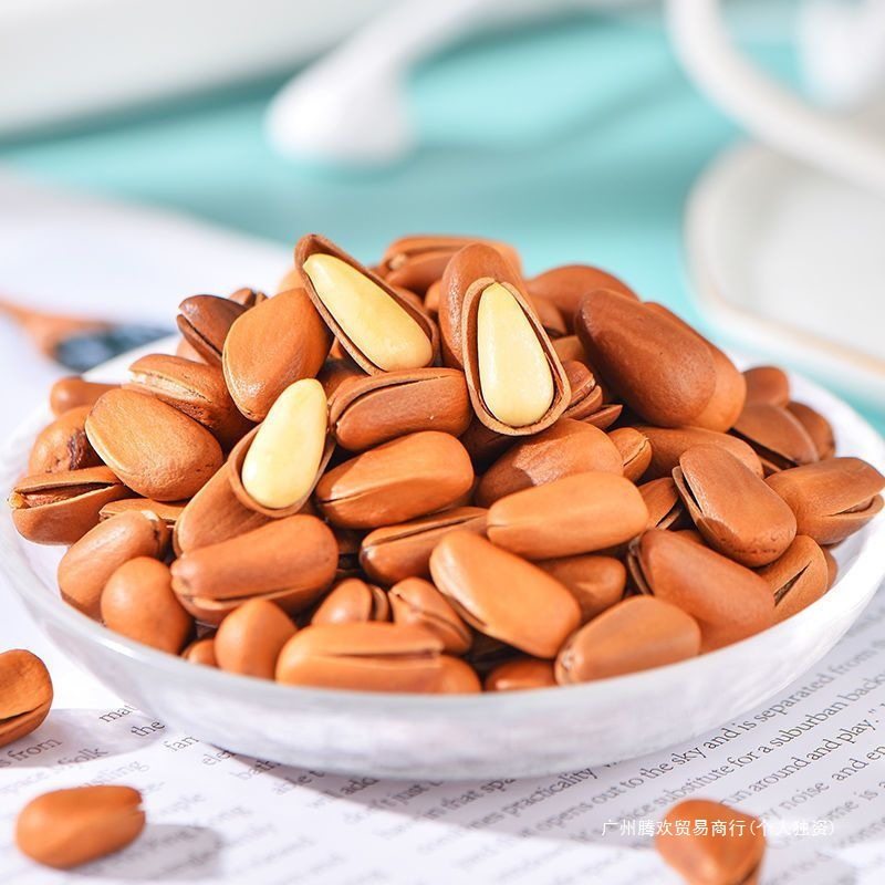 Bean Bear Northeastern Pine Nuts 502g Canned Net Weight Hand-Peeled Open Pine Nuts New Arrival Nuts Dried Fruit Snacks