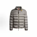 Stand collar down jacket brown