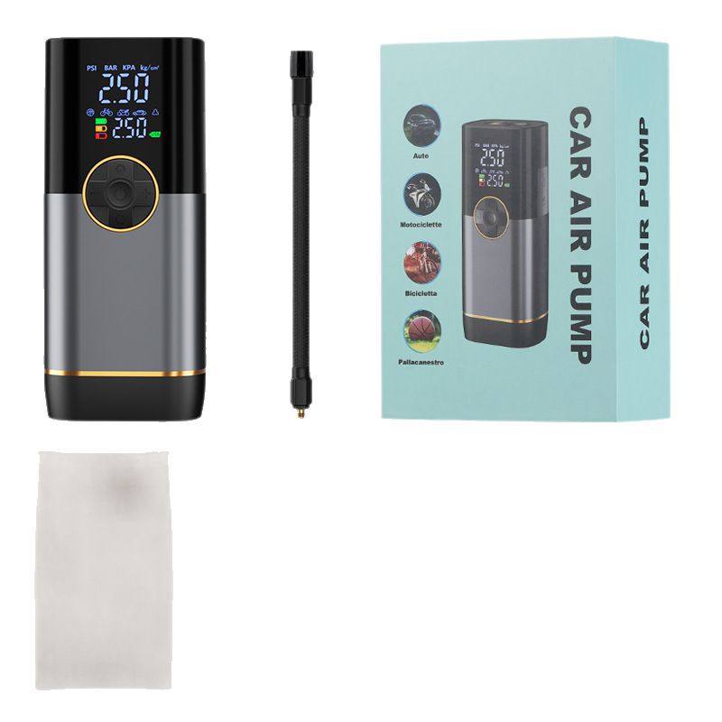 Wireless car air pump lighting warning car tire air pump intelligent digital display car motorcycle air pump