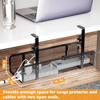 Amazon Table Cable Rack Plugging Router Storage Box Wire Fixed Storage Slot New Product Computer Line Whole