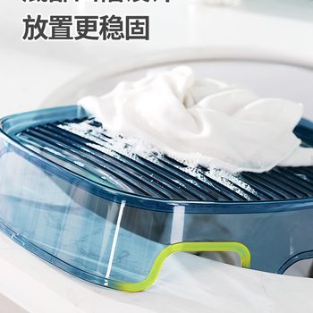 Washboard Household New Lazy Person Washing Socks Dormitory Washboard Punishment Kneeling Laundry Basin Washboard All in One Still Blue