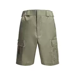 P Brand Summer Triangle Label Nylon Pocket Cotton Cargo Shorts, Unisex Loose Casual Pants