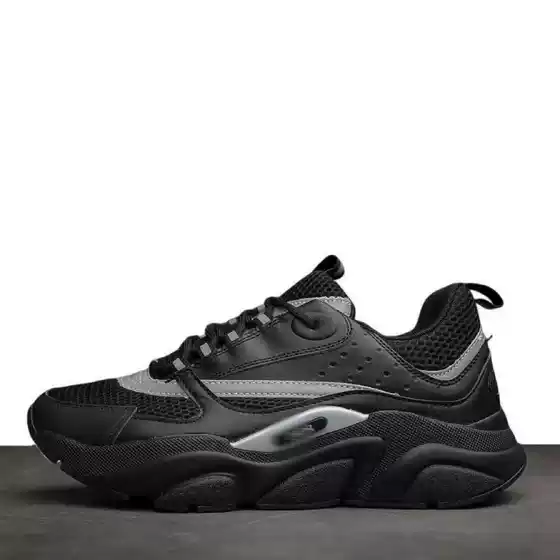 European Station B22 Height-Increasing Comfortable Non-Slip Dad Shoes Mesh Breathable Wear-Resistant Color-Block Fashion Sports Casual Men's Shoes
