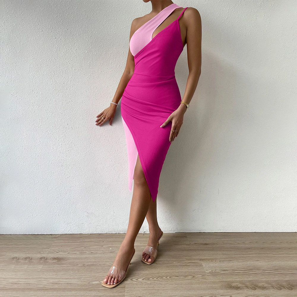 Off Shoulder Bodycon Dress Hollow Out High Waist Long Length Elegant Evening Wear for Women Wholesale Available