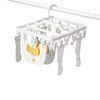 Sock Drying Rack with Multiple Clips for Balcony, Dormitory, Home Use, Underwear Drying Rack, Foldable Drying Tool, Foldable and Storageable