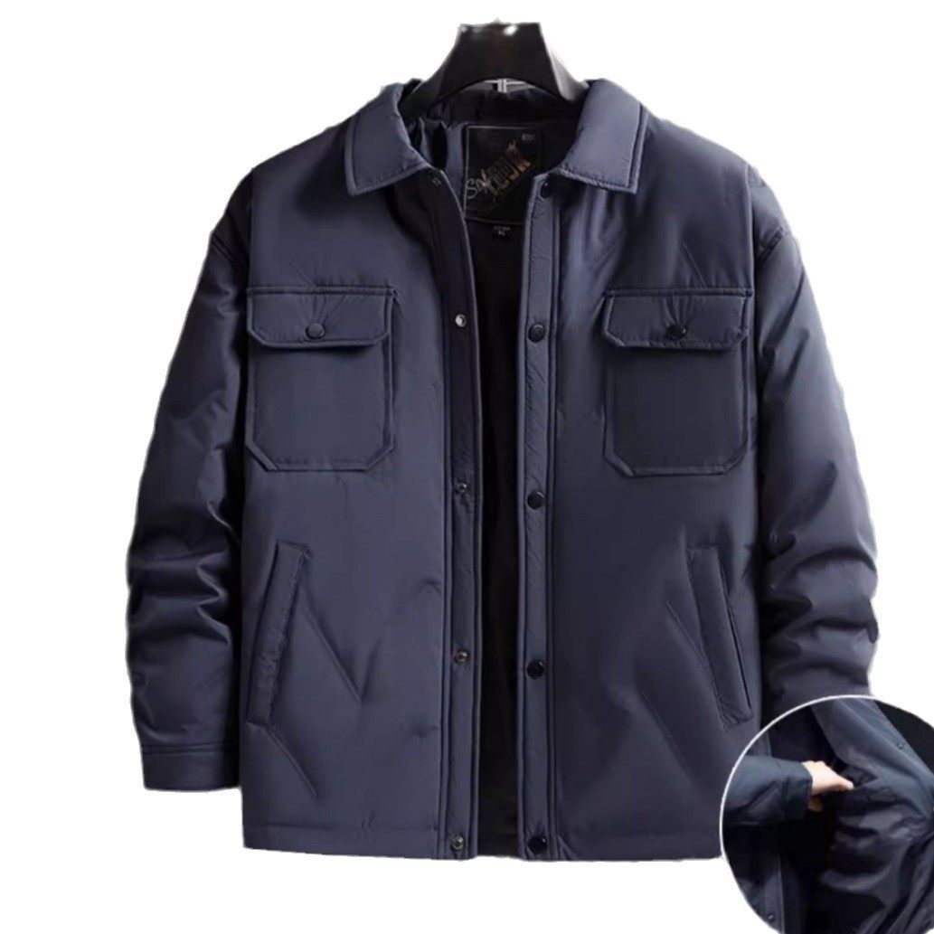 Down jacket men's plus size winter extremely cold warm thick men's fat tide plus fat increase coat 300kg men's clothing