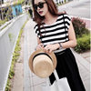 New Maternity Wear Summer Hot Mom Korean Style Slim Stripesd Long Skirt Outing Nursing Skirt Pregnant Women Fake Two-Piece Dress