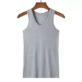 pure cotton vest gray