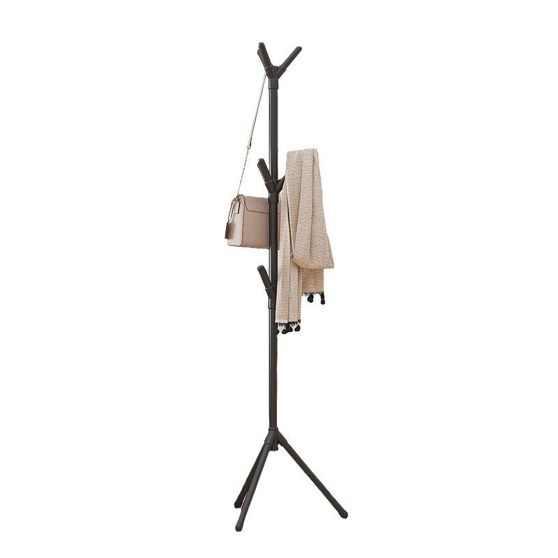 Simple Coat Rack Wholesale Tree-Shaped Floor-Standing Clothes Rack Bedroom Home Vertical Clothes Rack Rod Clothes Hanging Bag Storage Rack