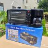 Cross-Border Export Multifunctional Household Three-In-One Breakfast Machine Coffee Machine Bread Machine Intelligent Timed Baking Electric Oven