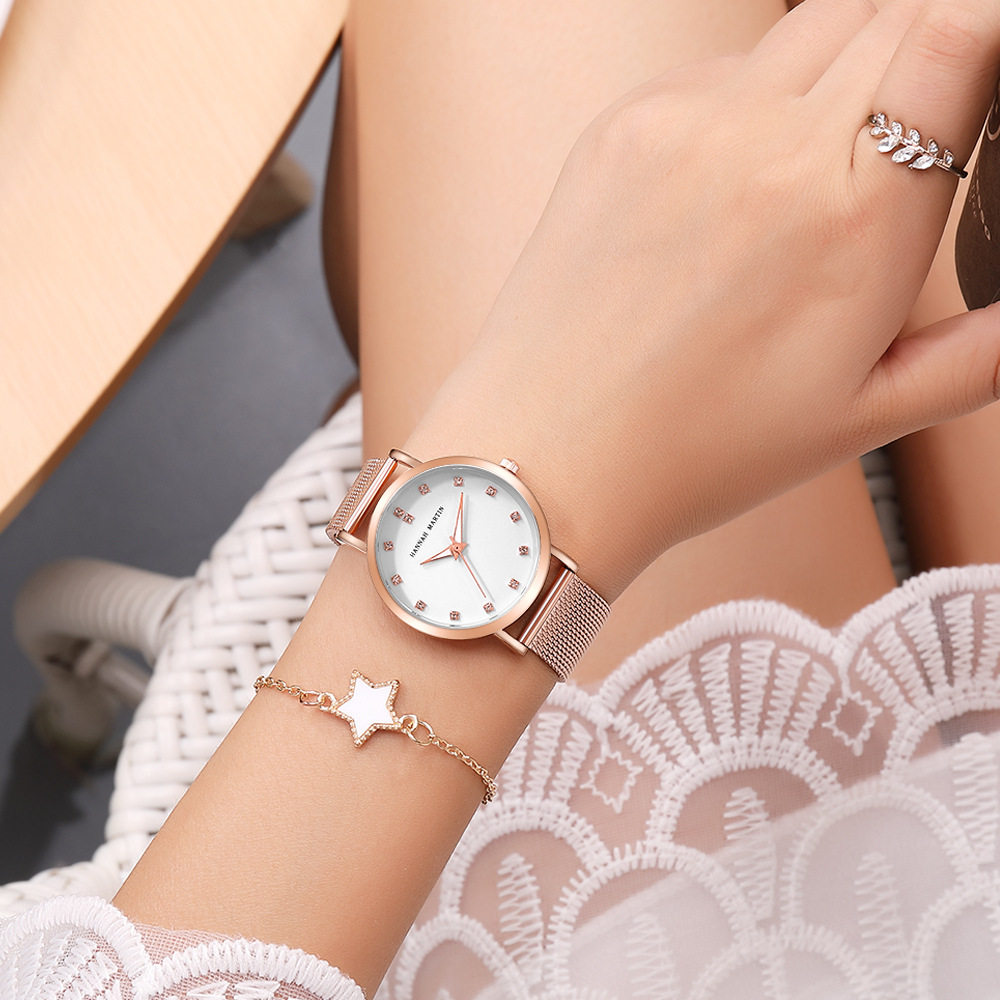 Cross-Border Brand Women's Watch with Japanese Movement, 32mm Small Dial, Fashionable and Versatile Design, Direct Sales from the Manufacturer
