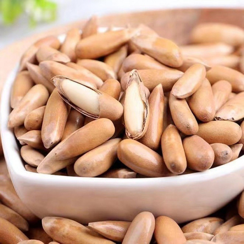 2024 Afghan Small Bag 500g Large Nuts Roasted Seeds Pine Nuts New Hand-Peeled Brazilian Pine Nuts Wholesale