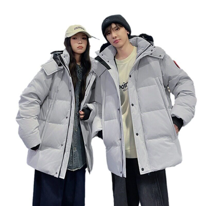 New Fall Winter Men's and Women's Same Style Goose Down Jacket Couple Cross-border Tooling Men's and Women's Winter Down Jacket Couple Jacket