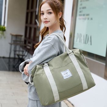 Shoulder Travel Bag, Women's Large-Capacity Satchel Luggage Bag, Travel Bag Storage Bag, Men's Boarding Bag, Short-Distance Maternity Bag