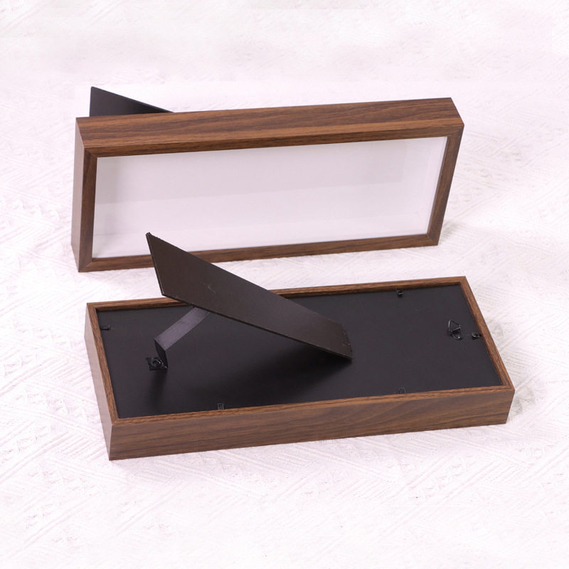 MDF wooden hollow photo frame rectangular handmade three-dimensional gift box display frame factory wholesale