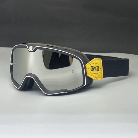 黒枠の白い縁の水銀の切れ