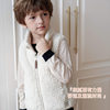 Children's Vest Autumn and Winter New Polar Fleece Stand-Up Collar Vest Warm Zipper Versatile Sleeveless Vest for Boys and Girls