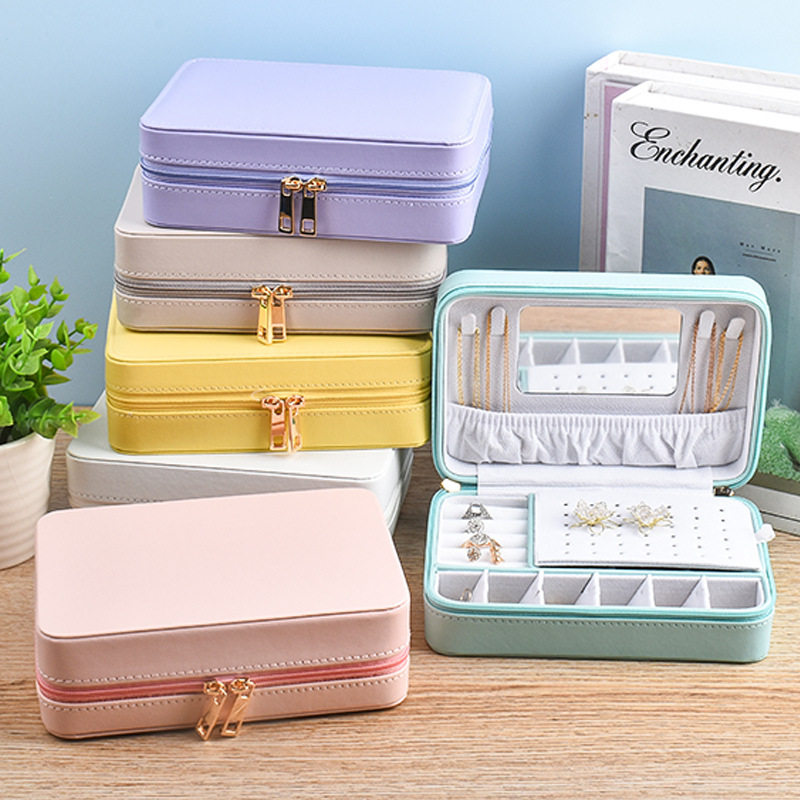 Jewelry Box Multi-Layer Large-Capacity Earrings Earrings Ring Earrings Necklace Anti-Oxidation Hand Jewelry Storage Box Cosmetics Bag