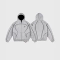 Gray zip-up sweatshirt