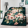 Cross-Border Flannel Blanket Custom Digital Printing Double-Sided Velvet Blanket Nap Blanket Gift Blanket Source Factory