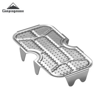 Coleman 1609-W Camping Small Aluminum Lunch Box Bottom Mesh Outdoor Picnic Thickened Stainless Steel Steamed Mesh Highlighting Steamed Tablet