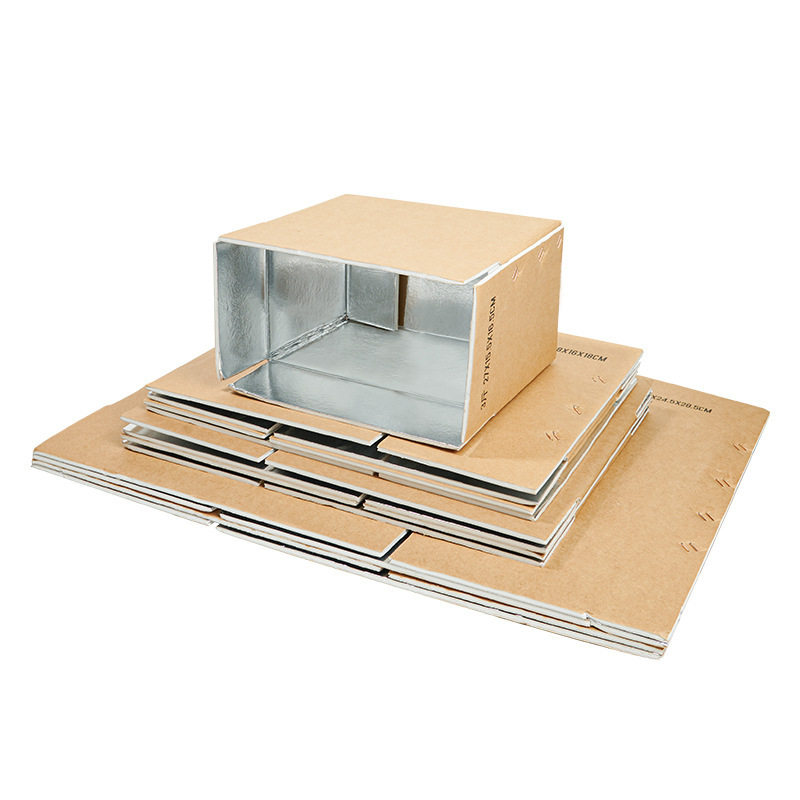 Thickened Express Cold Chain Aluminum Foil Tin Paper Foldable Foam Carton Large Capacity Incubators Refrigerated Food Grade
