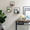 Finishing Wrought Iron Storage Folding Storage Rack Living Room Book Kitchen Bathroom Rack Punch-Free Wall Rack Wall-Mounted Storage Rack