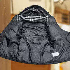 Cross-Border Plus-Size Winter Classic Fashion Cold-Resistant Warm Thickened Detachable Sleeve Black and White Striped Men's Jacket