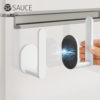 Refrigerator Magnetic Storage Rack Side Storage Organizer Wall-Mounted Cling Film Holder Kitchen Paper Towel Rack Telescopic Storage Rack Cross-Border