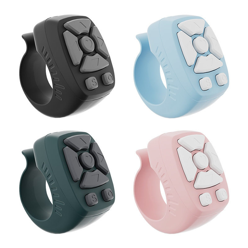 Tiktok Bluetooth Remote Control 7-Button Ring Wireless Selfie Controller Kuaishou Short Video Likes Page-Turning Camera Smart Device