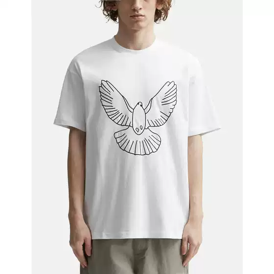 2025 Summer New Style Short-Sleeve Unisex T-Shirt, Loose Fit, Round Neck, Casual Print, American-Style Cross-Border Pattern Print, Cartoon