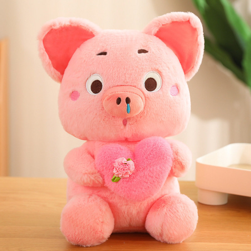 40厘米12寸大号毛绒玩具地推礼品娃娃婚礼互动公仔玩具活动定logo