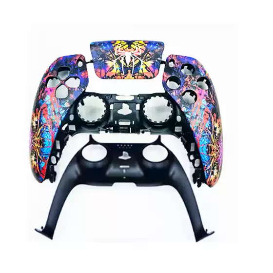 Ps5 Game Controller Water Sticker Shell Replacement Shell Ps5 Console Accessories Printed Colorful Pattern P5 Modification Accessories