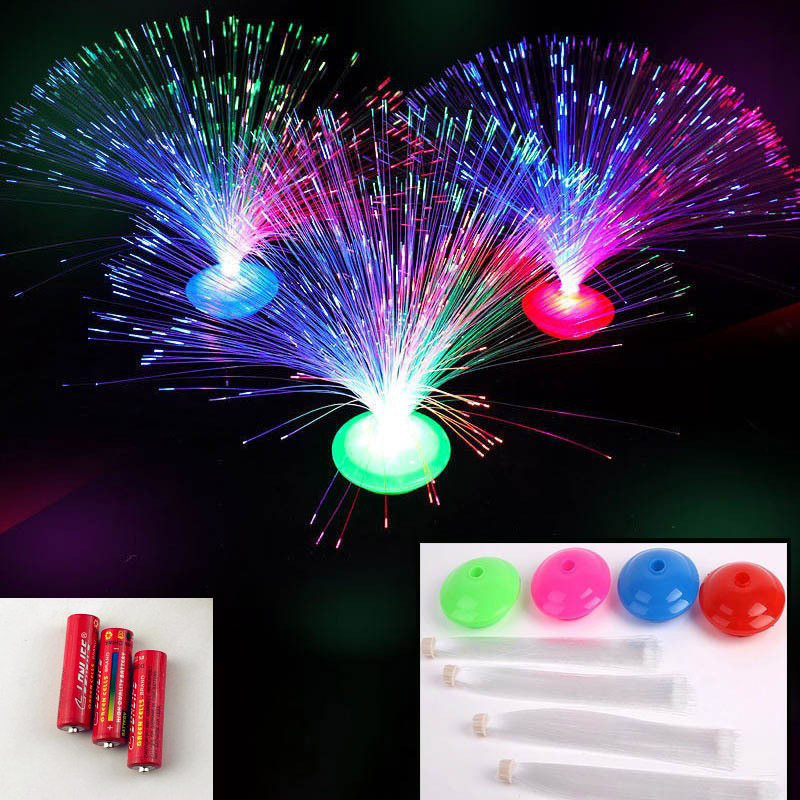 满天星灯光纤花灯批发七彩闪光发光玩具批发地摊货源批发儿童玩具
