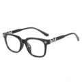 Sand black silver frame anti-blue light