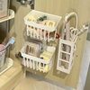 Household Washcloth Storage Basket Kitchen Bathroom Toilet Storage Artifact Wall Hanging Non-Punch Multi-Function Hanging Basket