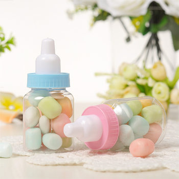 babyshower bottle candy box baby shower gift mini plastic candy box children birthday decoration jar