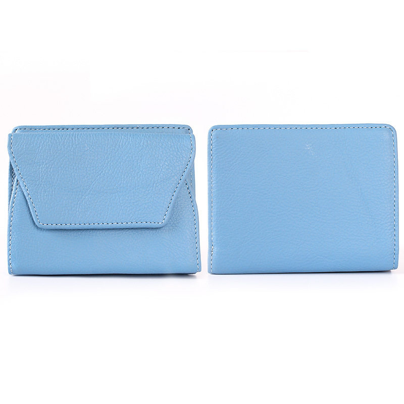 Cross-border leather change card holder new first layer cowhide casual fashion wallet storage leather large capacity Women's wallet