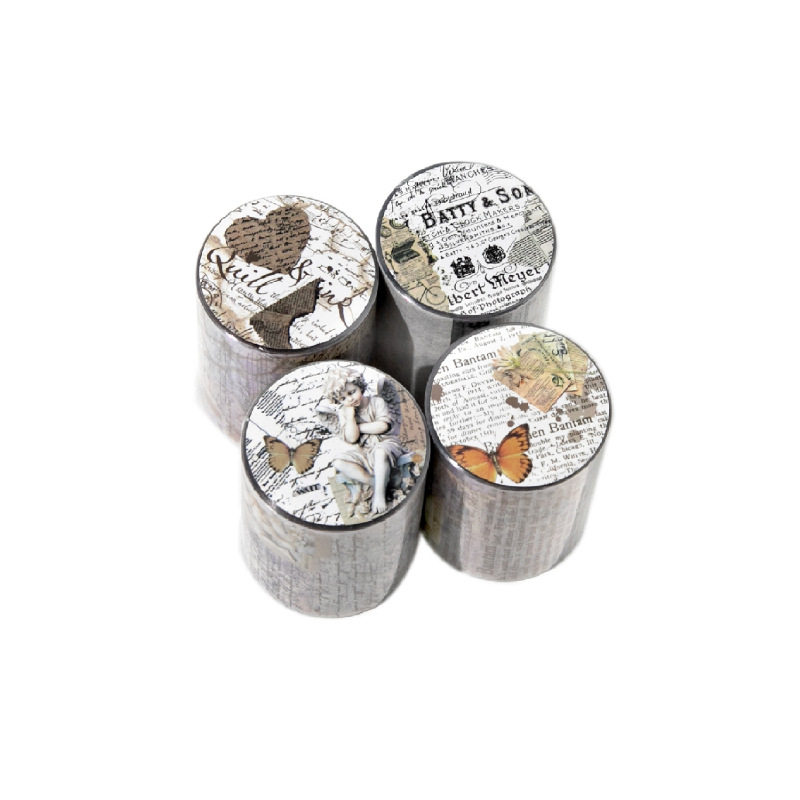 Yanji Lost Memory Series Pet Tape Retro English Basic Handbook DIY Decorative Material Stickers