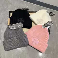 New Knitted Beanie Cross Trendy Brand European and American Cross-Border Knitted Hat Fashion Versatile Unisex Wool Hat Wholesale