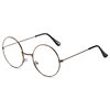 Vintage Round Frame Glasses Men's Myopia Plain Glasses Frame Women's Prince Plain Glasses Korean Style Fashionable Glasses Frame for Students